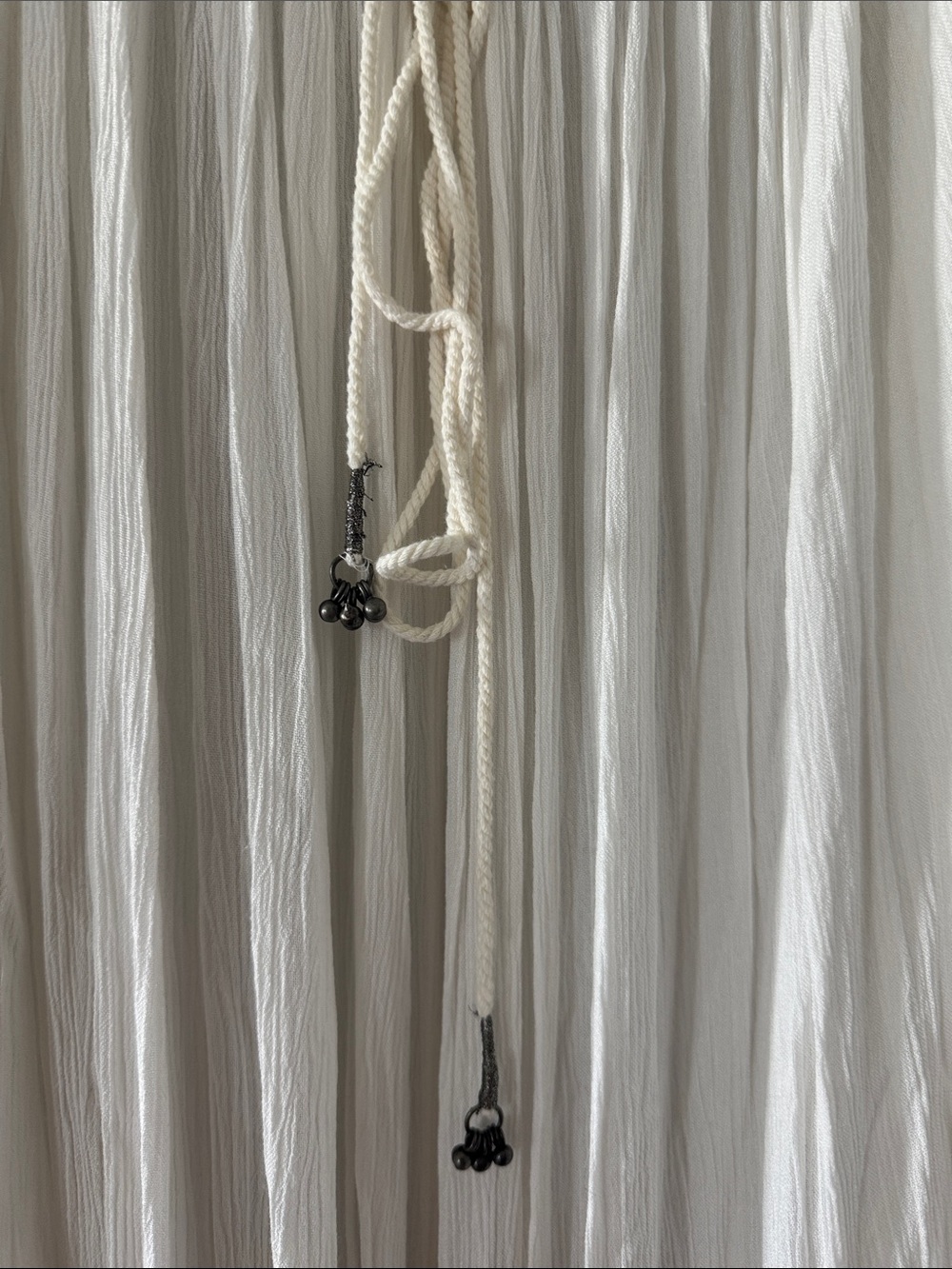 Free People White Halter Maxi Dress with Ruffled Hem - Picture 8 of 8